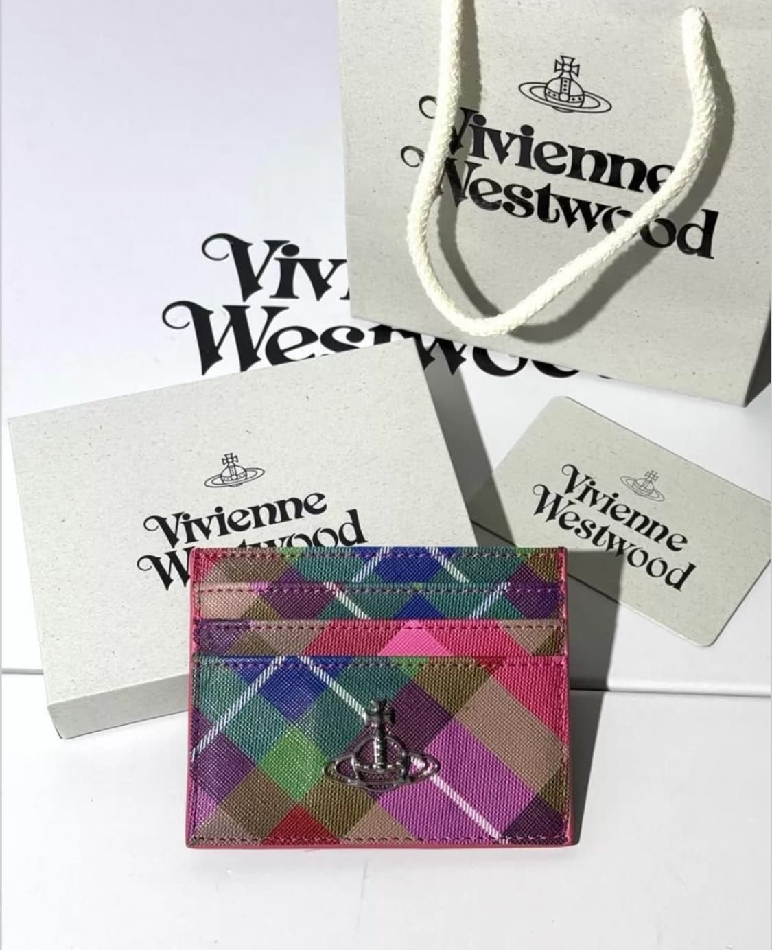 비비안웨스트우드 orb 은장 카드지갑 상품이미지1