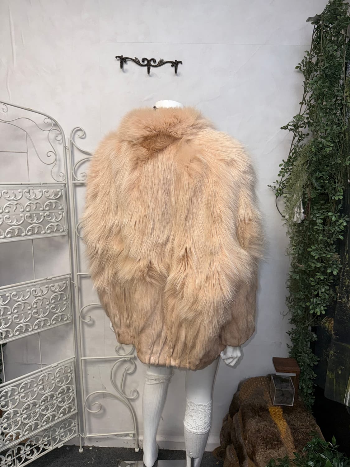 Baby pink fox fur coat jacket 상품이미지5