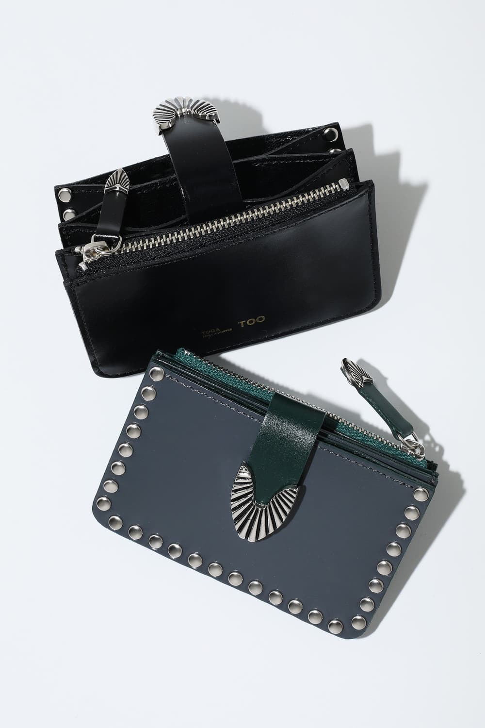 토가 TOGA 스터드 카드지갑/블랙 상품이미지3