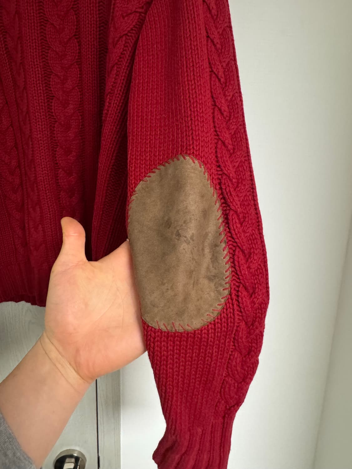 Polo 폴로 랄프로렌 피셔맨 리넨코튼 엘보 스웨이드 니트 상품이미지4