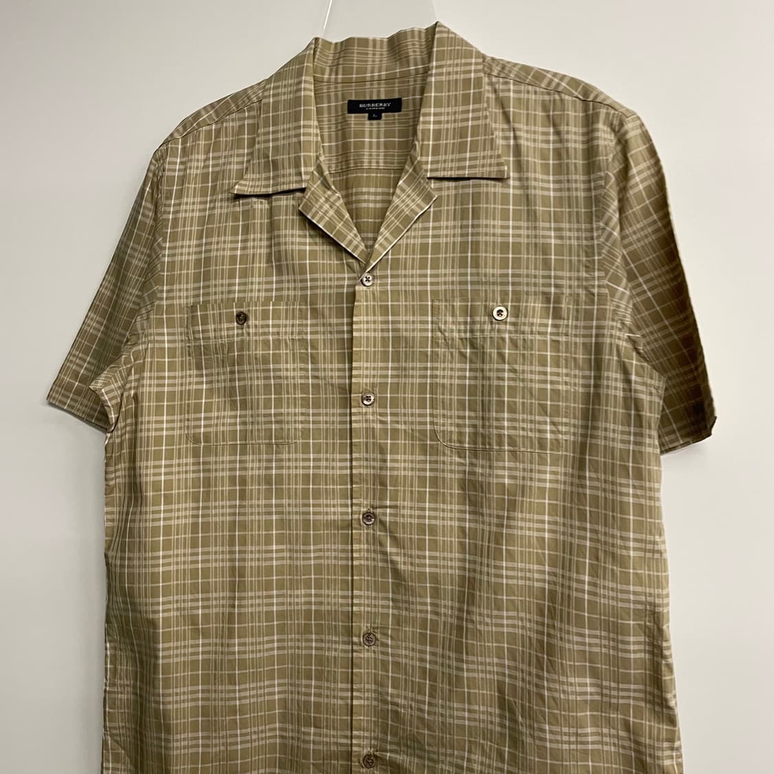 버버리 런던 반팔 오픈카라셔츠 상품이미지3