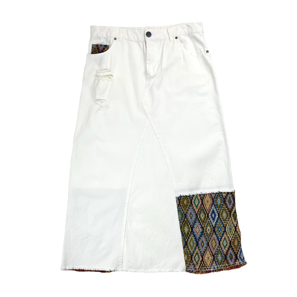 [L] 일본 빈티지 혼방 믹스 데님 스커트 상품이미지1