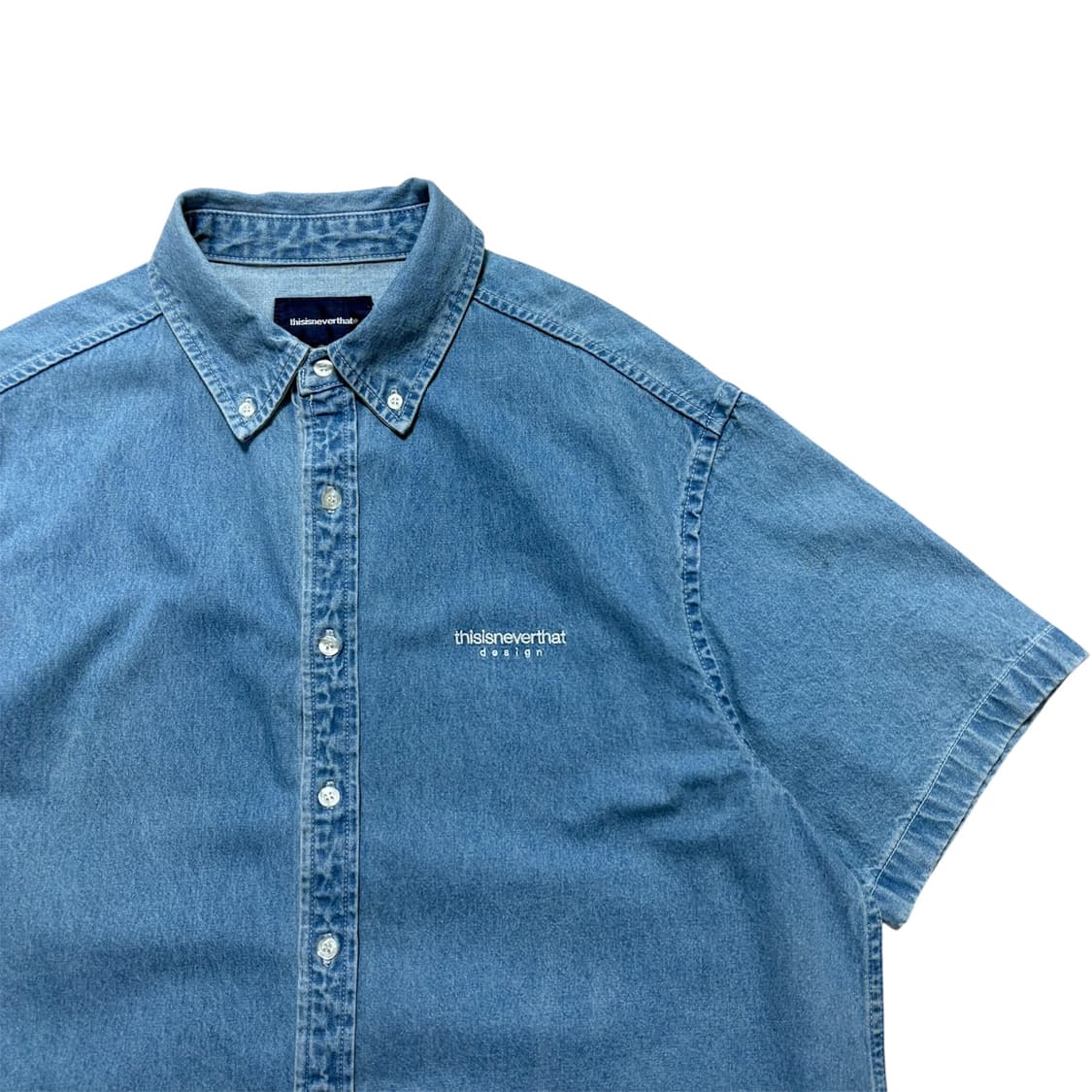 디스이즈네버댓 데님 하프셔츠 상품이미지2