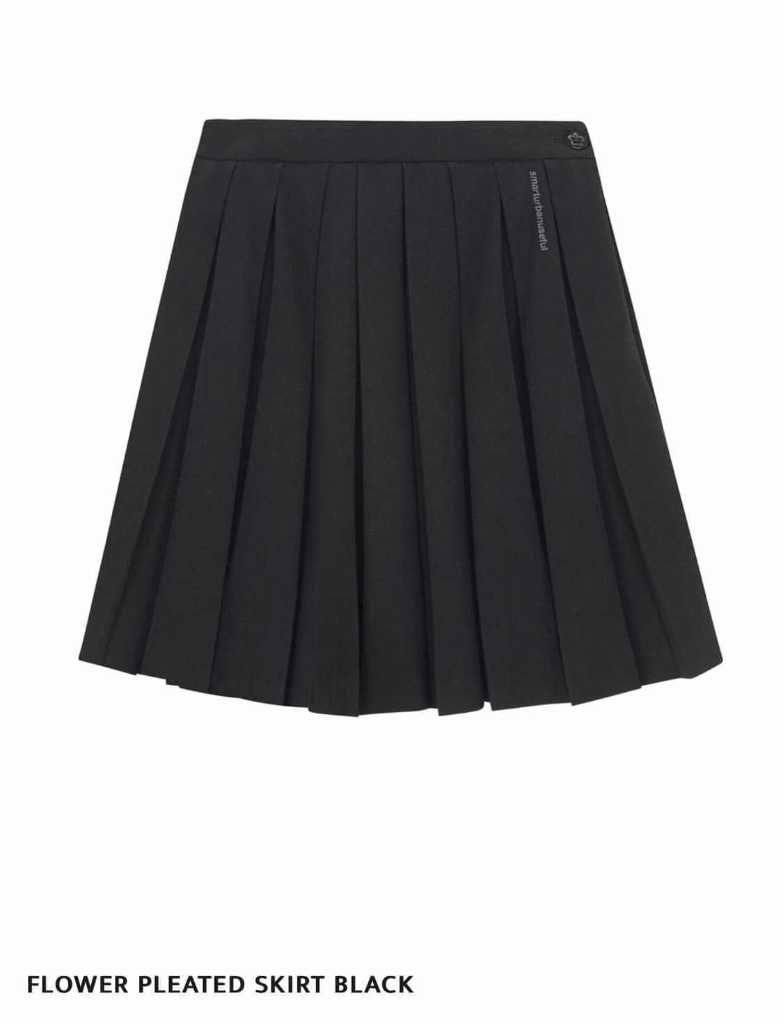 스마트어반유즈풀 (코이세이오) 플라워 플리츠 스커트 블랙 사이즈 1 상품이미지1