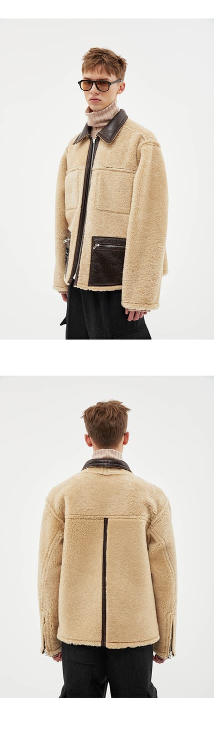 앤더슨벨 비토리오 리버시블 브라운 무스탕 자켓 M 상품이미지5