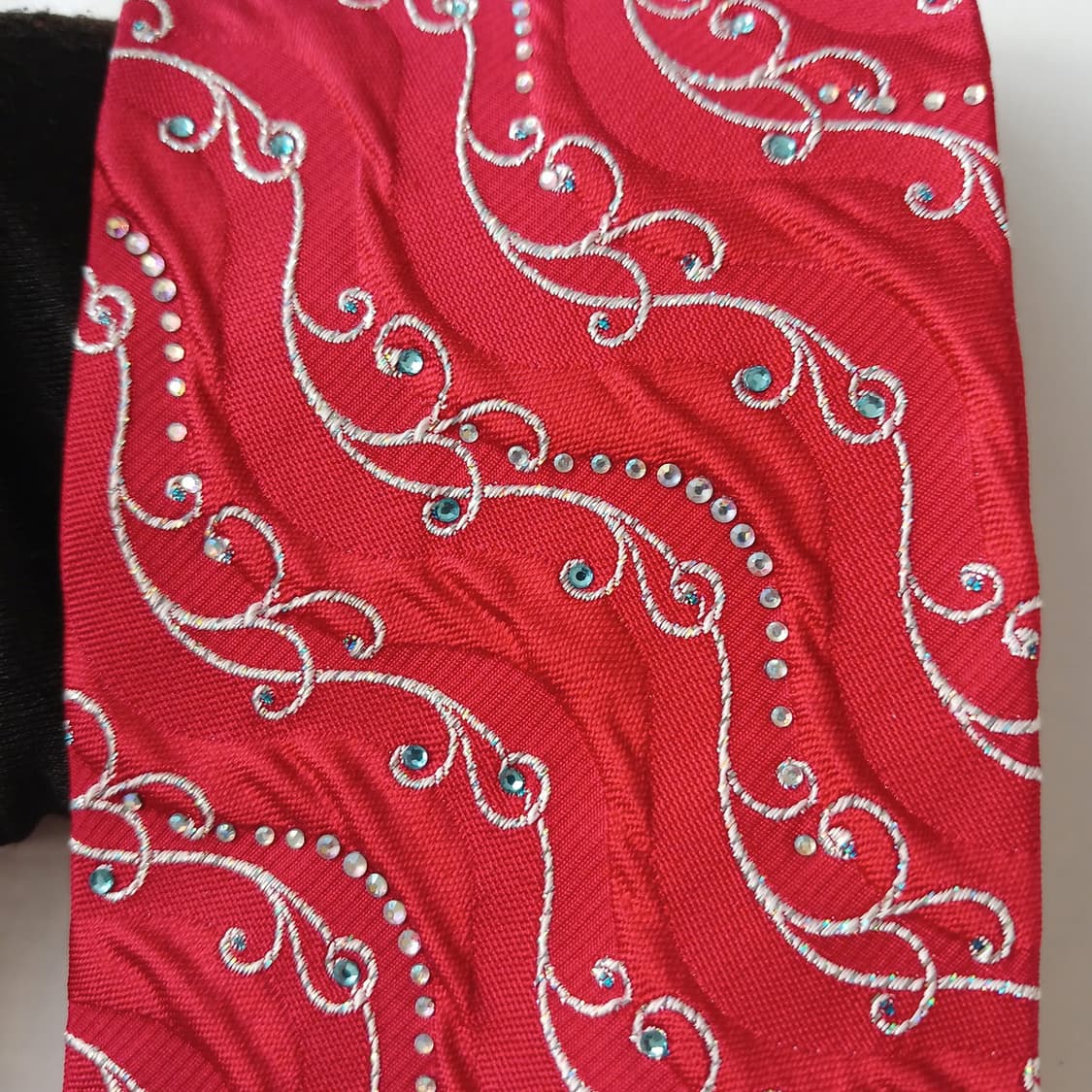 밀라숀 실크 레드 입체 패턴 넥타이 8.6cm A+등급 A19691
 상품이미지8