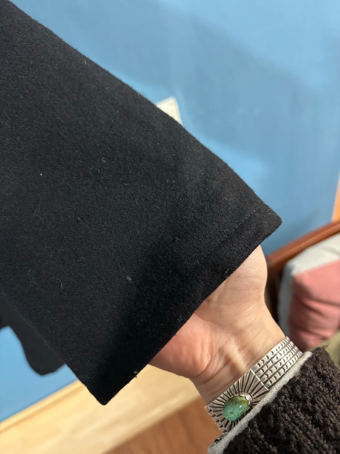 90's USN 6 Button Pea overcoat. 상품이미지5