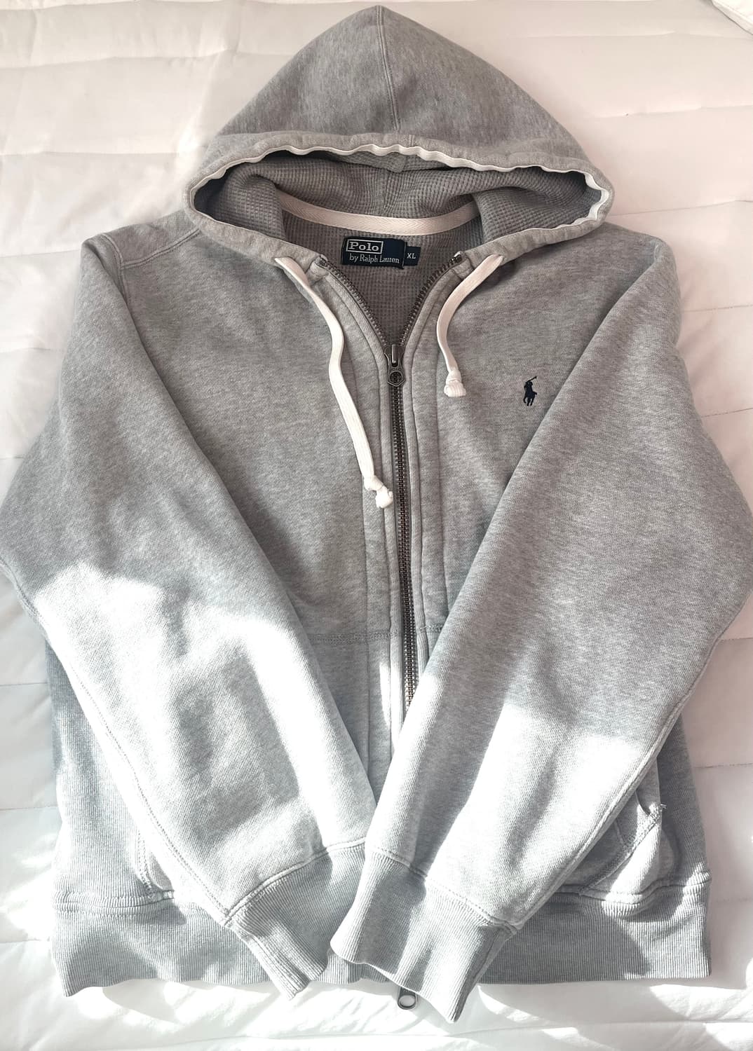 폴로 랄프로렌 그레이 차콜 풀집업 후드집업 XL 상품이미지1