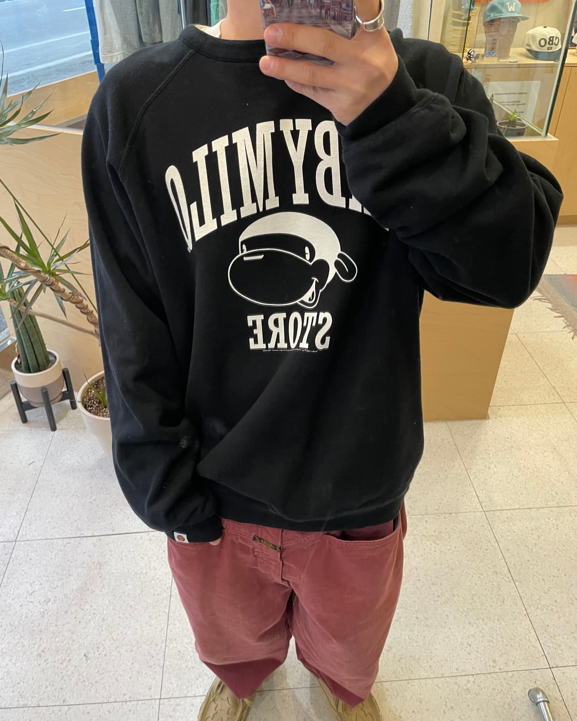 OG베이프 리버시블 베이비 마일로 스웻셔츠(L) 상품이미지9