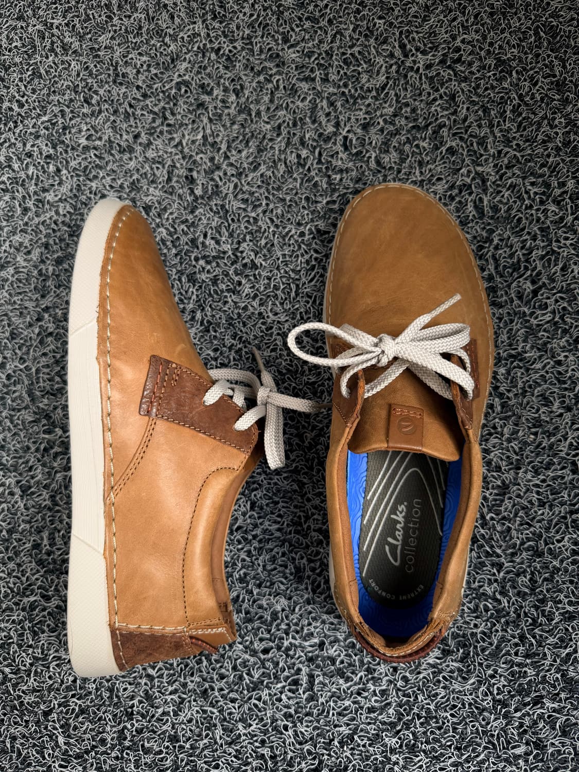 클락스(Clarks) 탄 컬러 가죽 스니커즈 상품이미지5