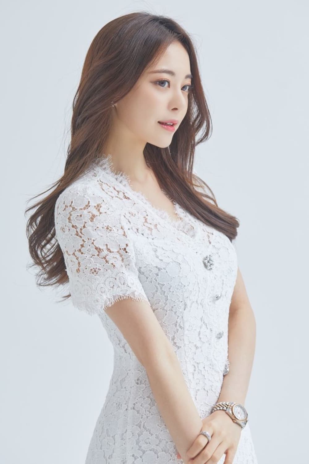 로아르 IROA 레이스 큐빅 아이보리화이트 셀프웨딩2부 드레스 원피스M  상품이미지4
