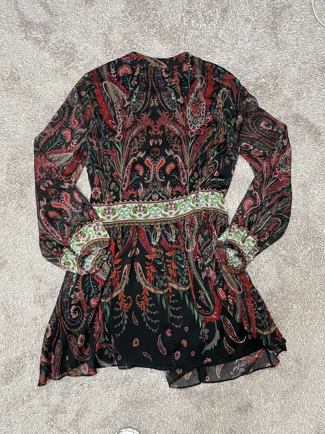 자라 보헤미안 페이즐리 원피스  상품이미지3