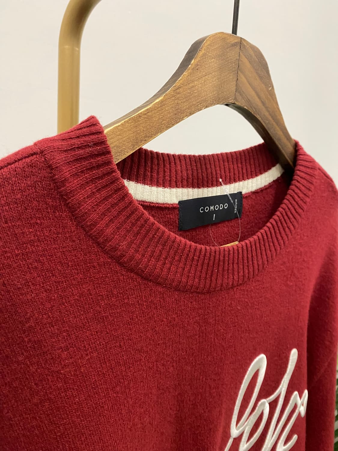 코모도 니트 버건디 상품이미지3
