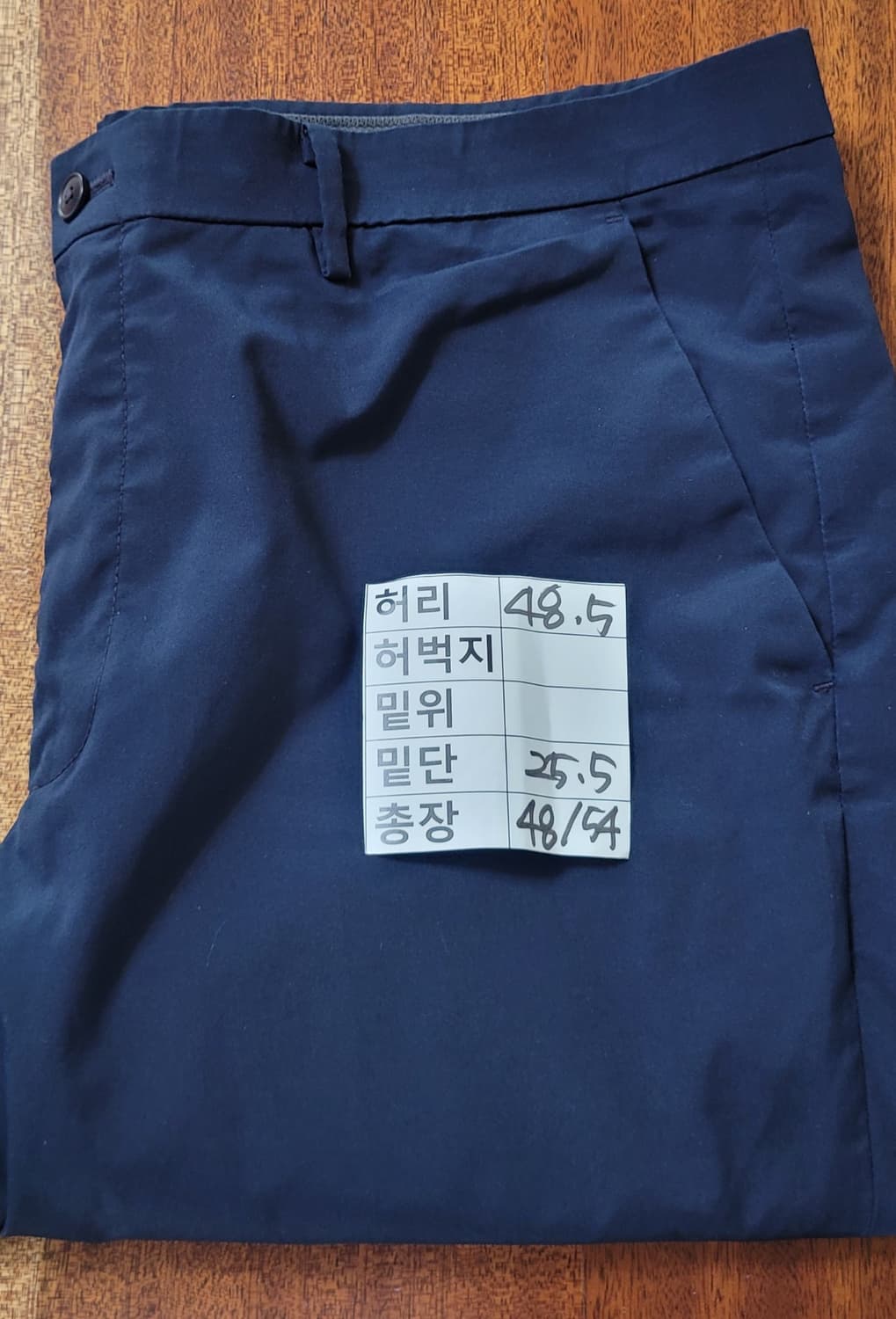 (남성38~39인치)유니클로 네이비 반바지(얇아용여름용) 상품이미지6