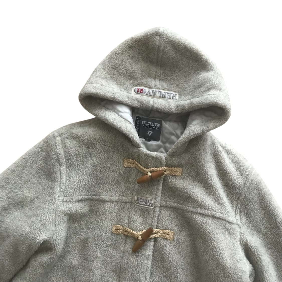 90s Sport replay 떡볶이 후리스 후드집업  상품이미지2