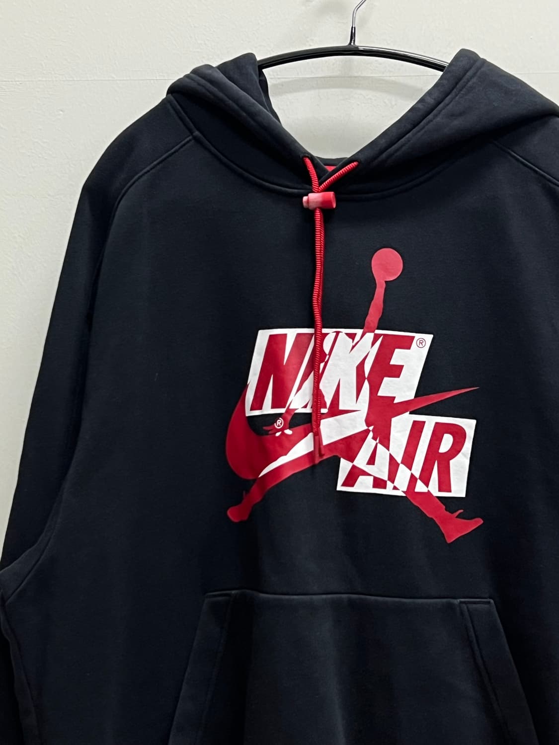나이키 조던 프린팅 후드 티 블랙/레드 상품이미지3