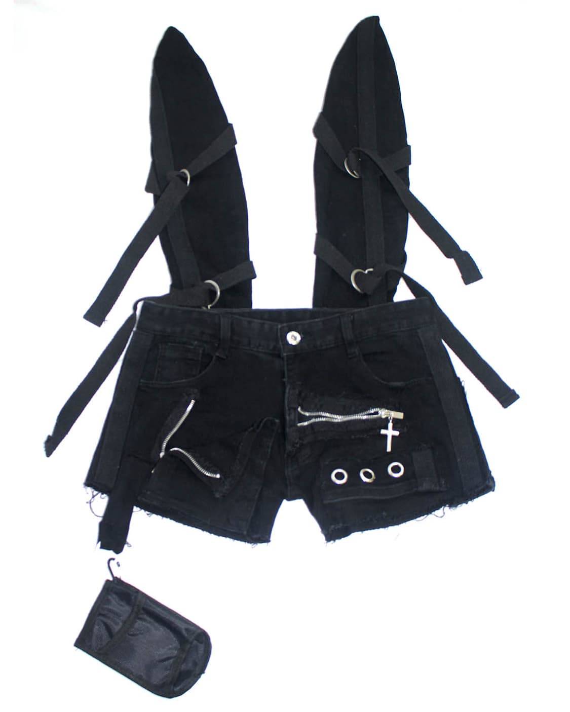 Tech B-Ear utility pocket black shorts 상품이미지1