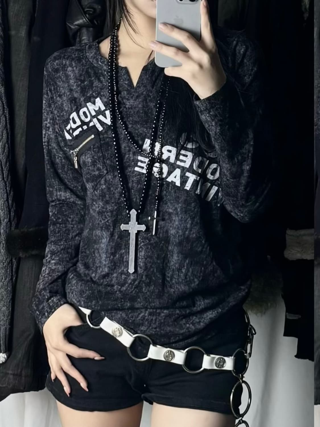 Vintage Print long sleeve 상품이미지3