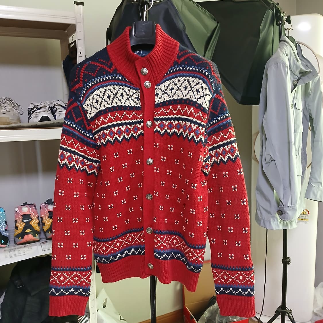 polo 폴로 랄프로렌 네이티브 콘초 버튼 니트 가디건 상품이미지2