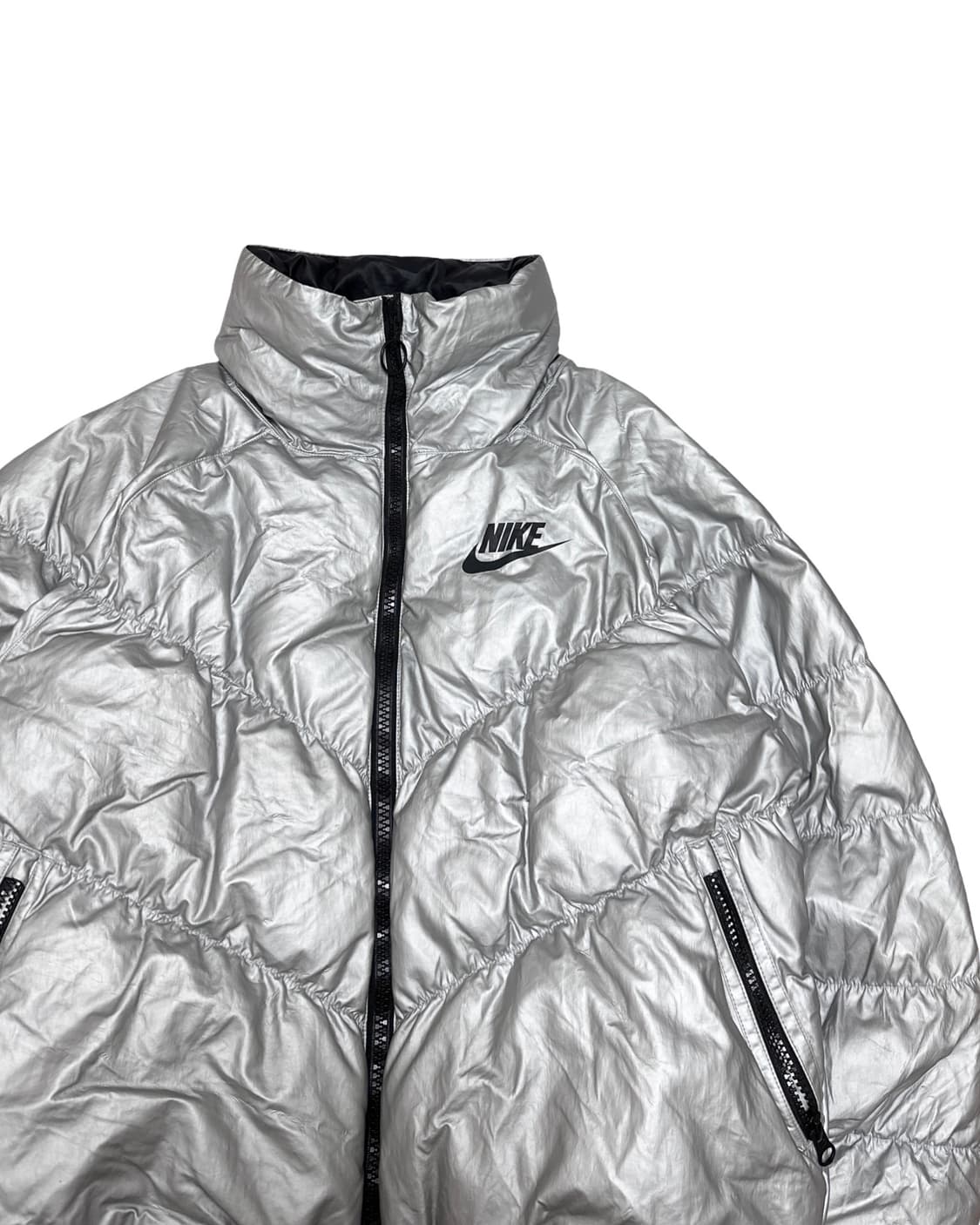 나이키 메탈릭 실버 푸퍼 패딩 상품이미지2