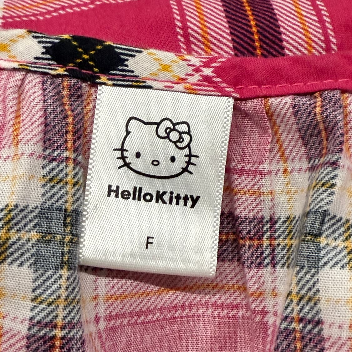 헬로키티 체크 파자마 잠옷  상품이미지5