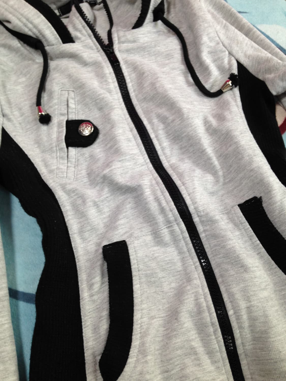 Y2K 도트 후드집업 상품이미지3