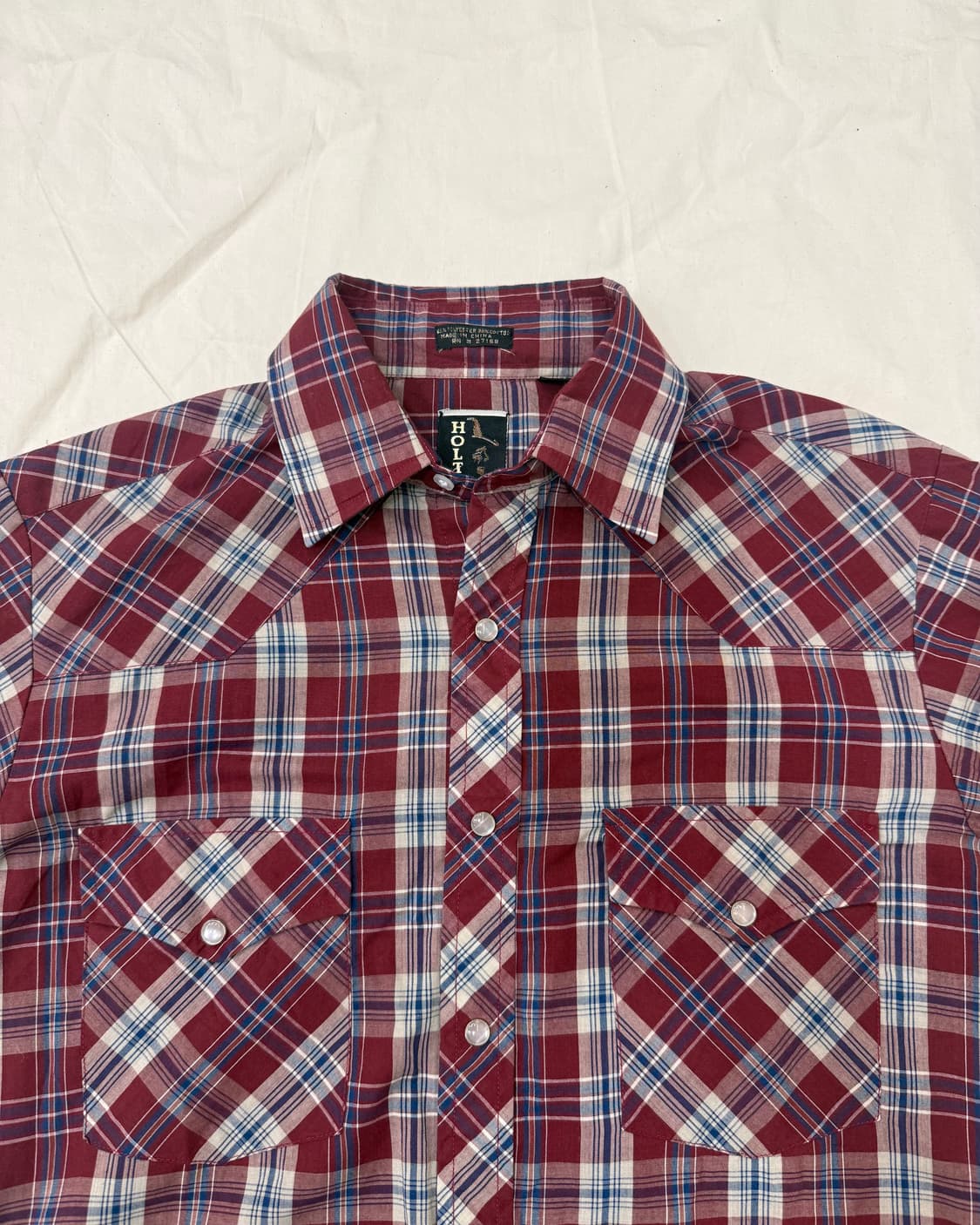 HOLT 웨스턴 체크 셔츠 상품이미지1