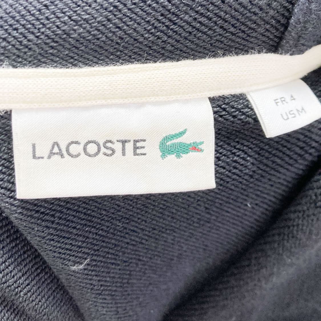 라코스테 남성후드집업 블랙 100  상품이미지4