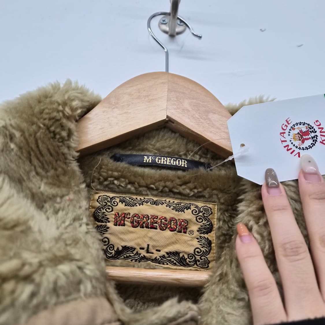 맥그리거 카키색 퍼 점퍼 남성 L 상품이미지3