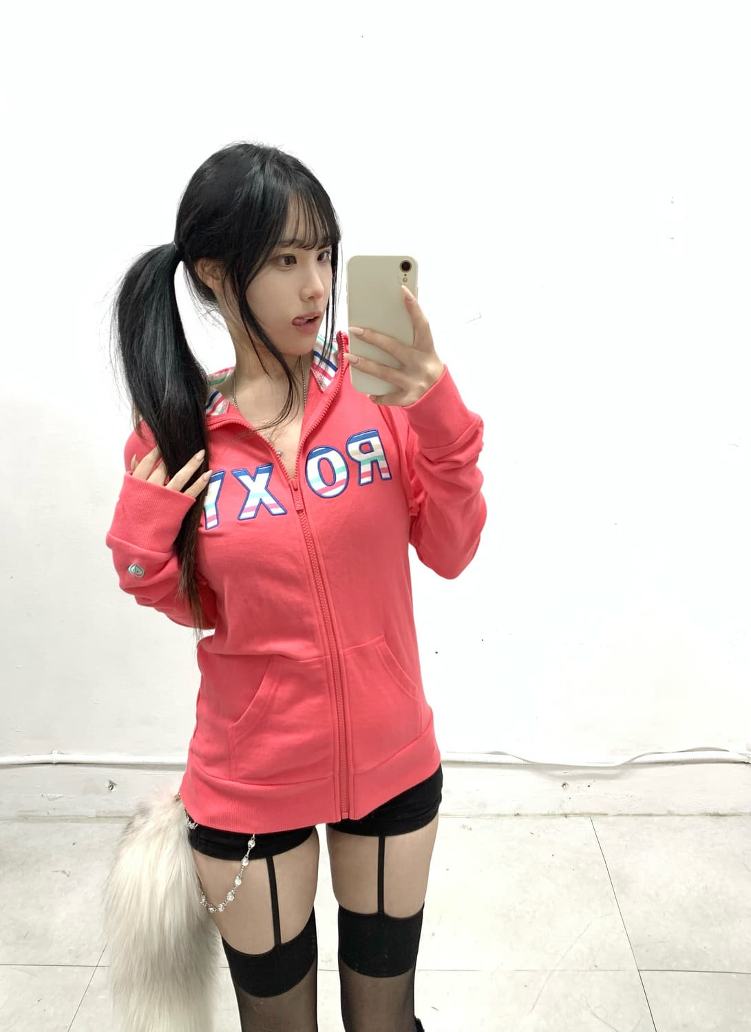 [ROXY] 록시 갸루 코랄핑크 후드집업 상품이미지3