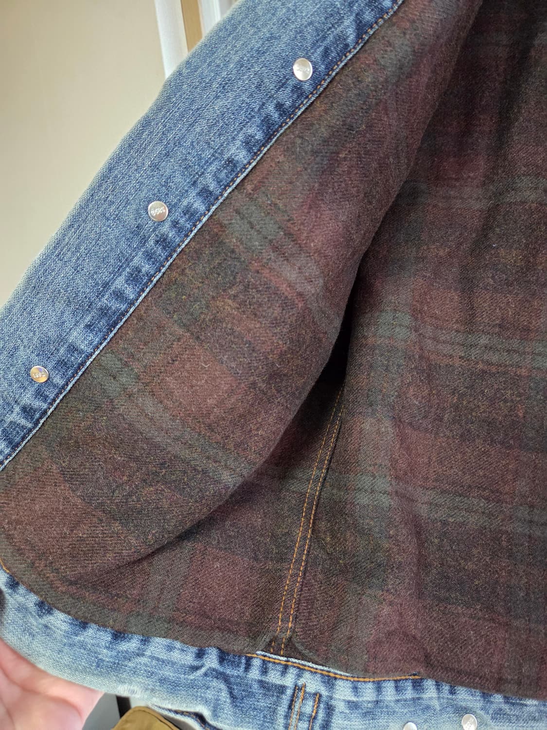 아베크롬비앤피치 데님 청자켓 트러커자켓 L 상품이미지4