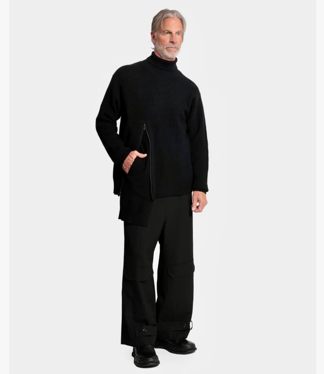 요지야마모토 뿌르옴므 터틀넥 니트 상품이미지6