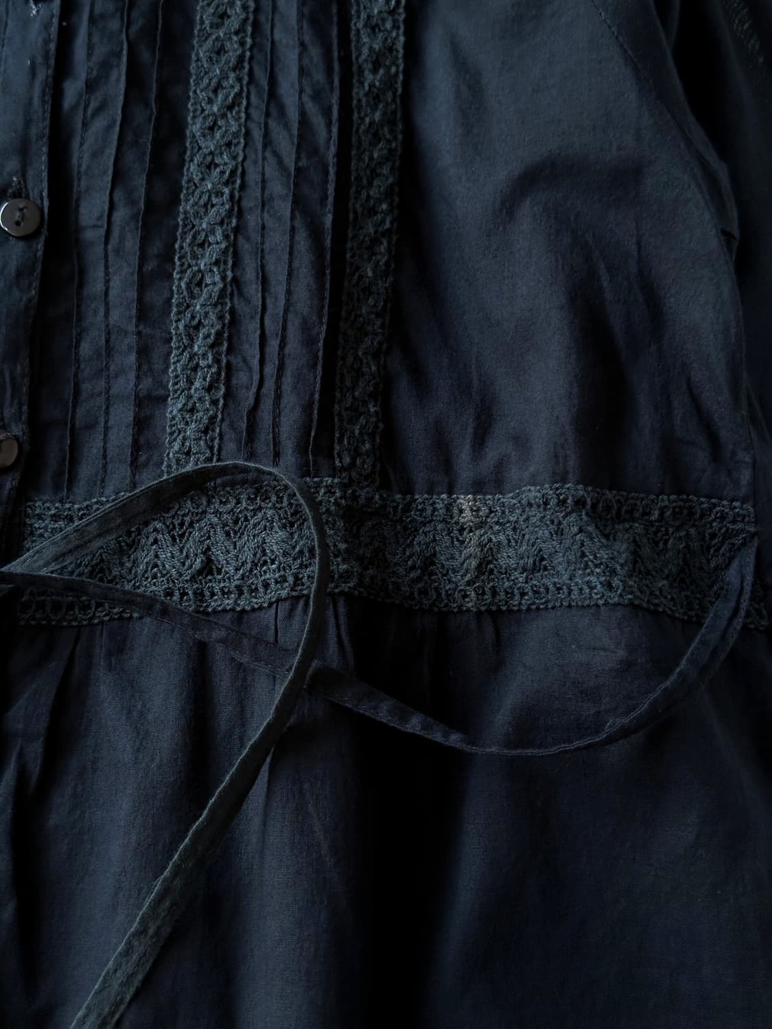Light cotton stitch design loose shirt 상품이미지3