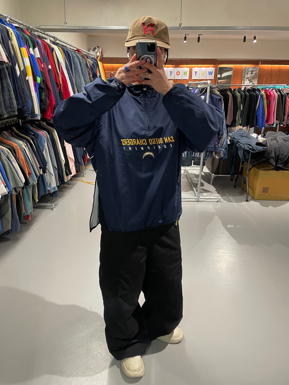 리복xNFL 반집업 바람막이   상품이미지3