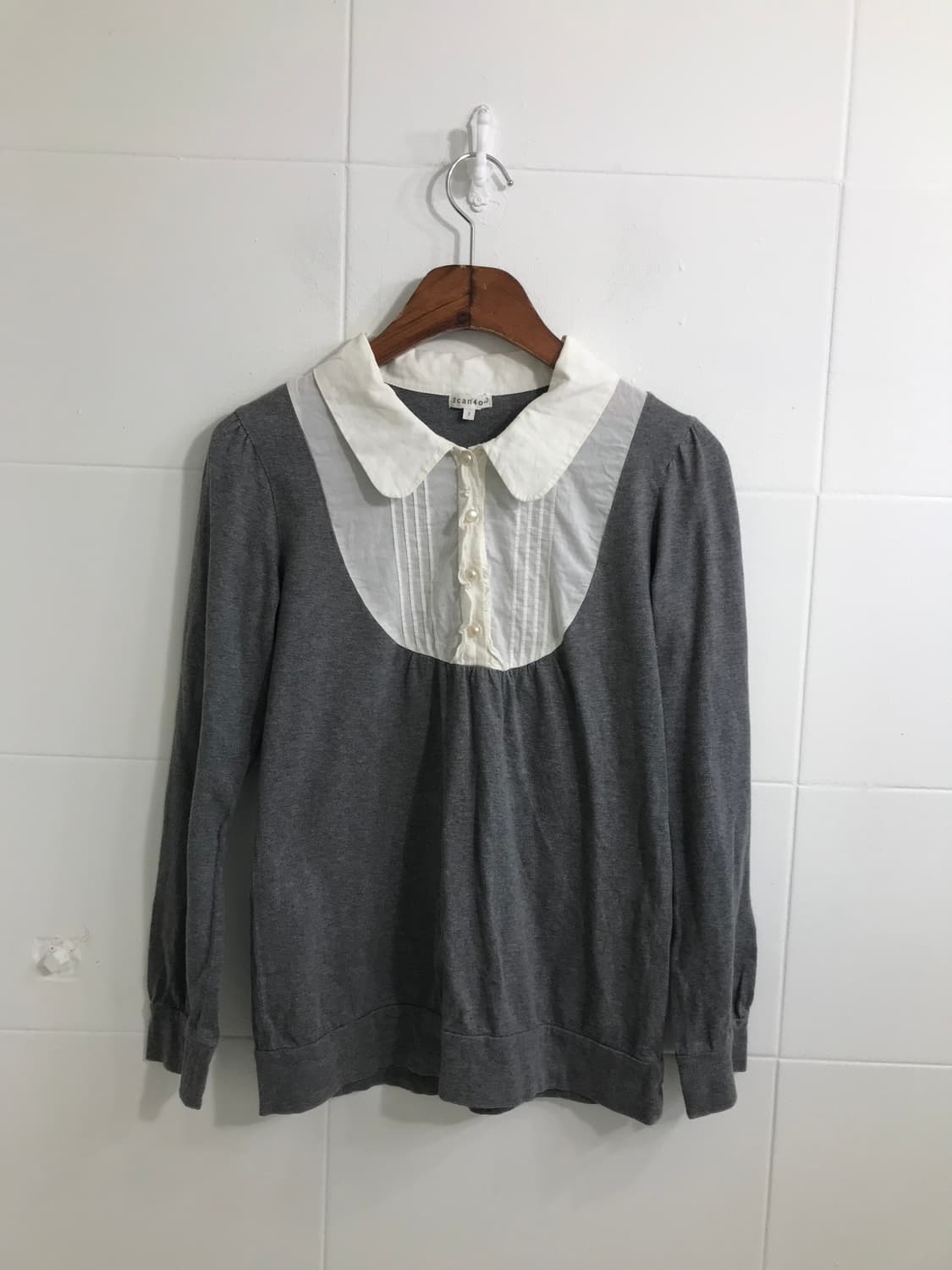 무채색 블랙 프레피 러힙 코디세트 상품이미지6