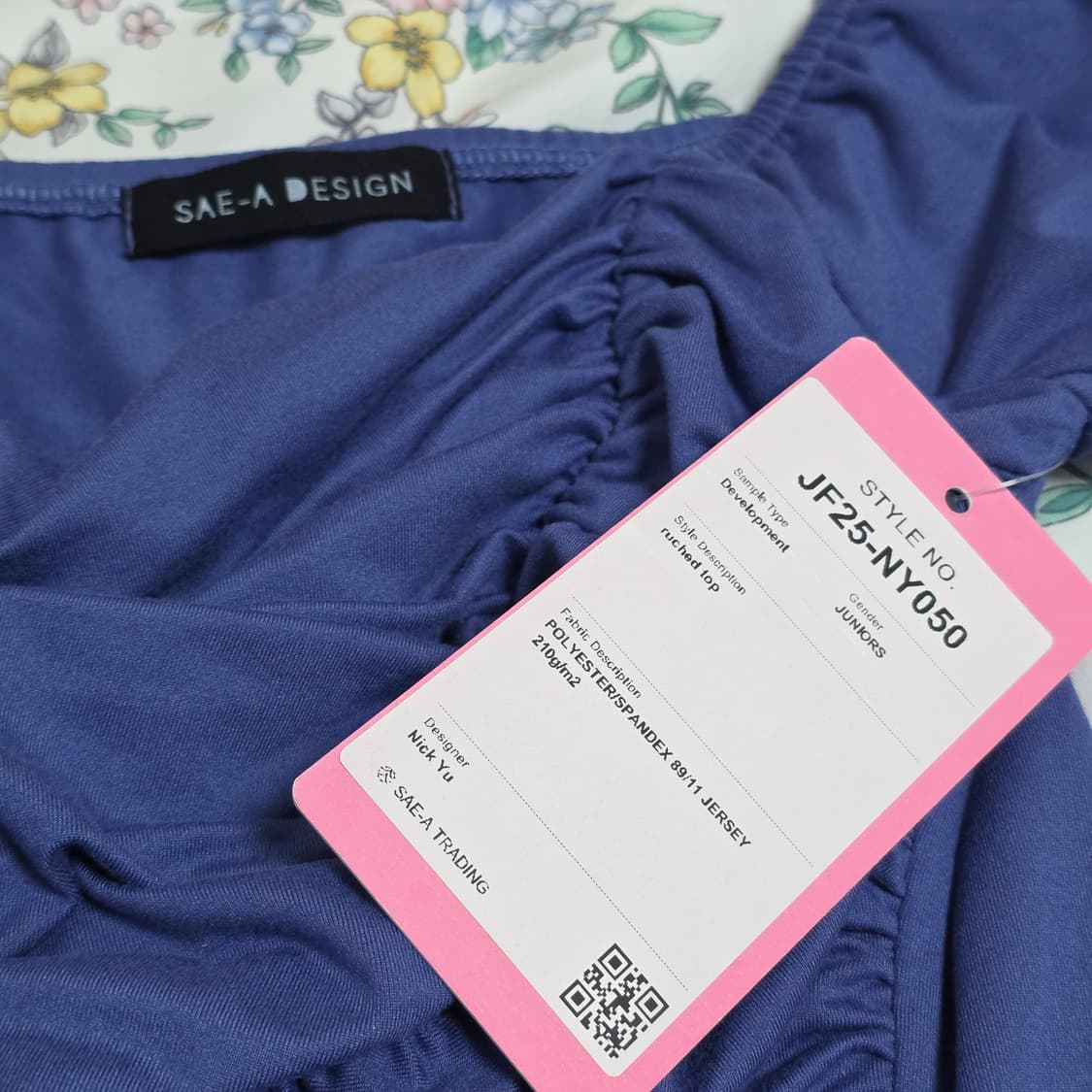 유럽빈티지)로맨틱 셔링 y2k 주름벌룬 여름 퍼프크롭탑블라우스 상품이미지4