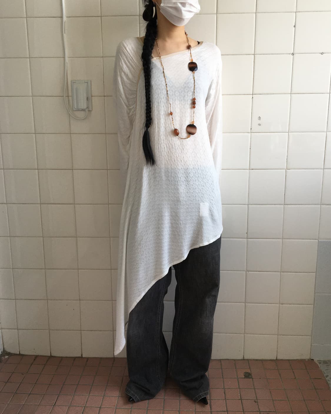 Unbalanced drop point onepiece 상품이미지6
