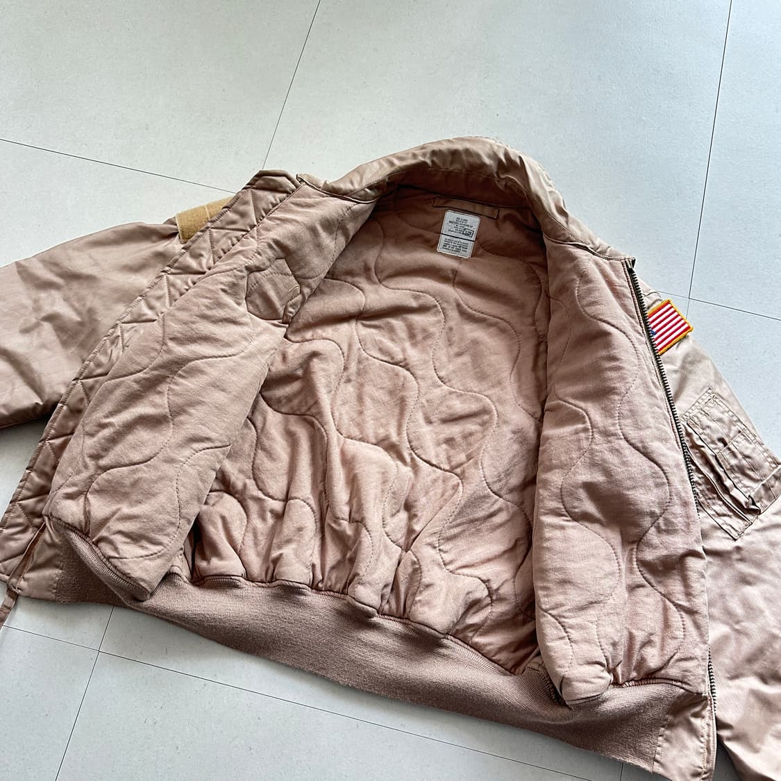  미공군 CWU-45/P 아라미드 사막색 탄(TAN) 항공점퍼 XL 상품이미지7
