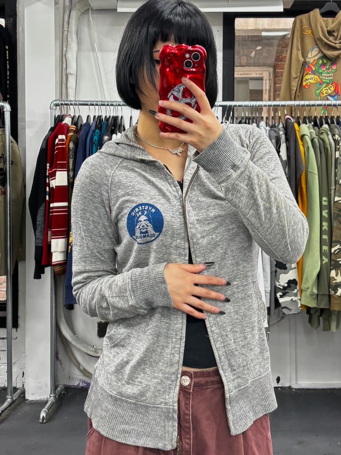 히스테릭 글래머 서클걸 후드집업 상품이미지2