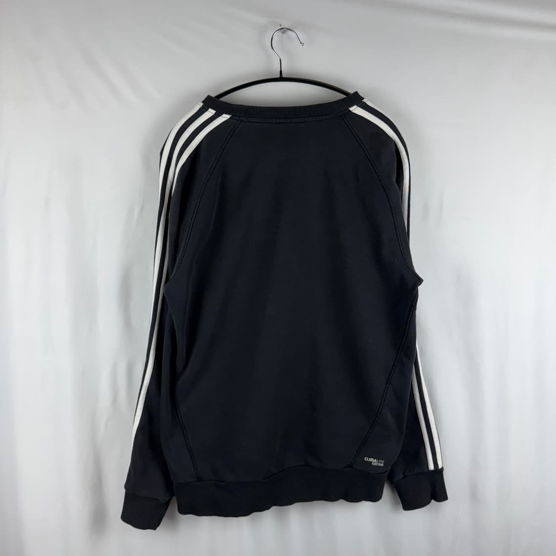 105) 아디다스 삼선 맨투맨 블랙 상품이미지8