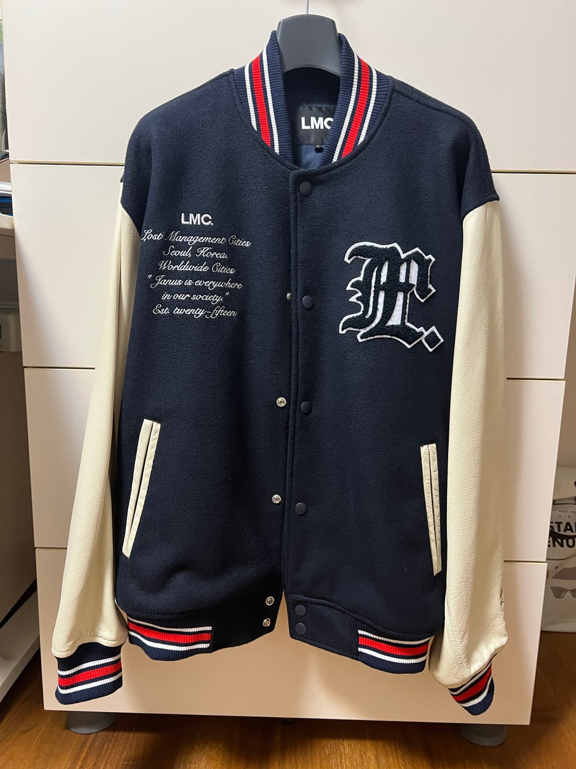 LMC 바시티 자켓 레더 상품이미지1