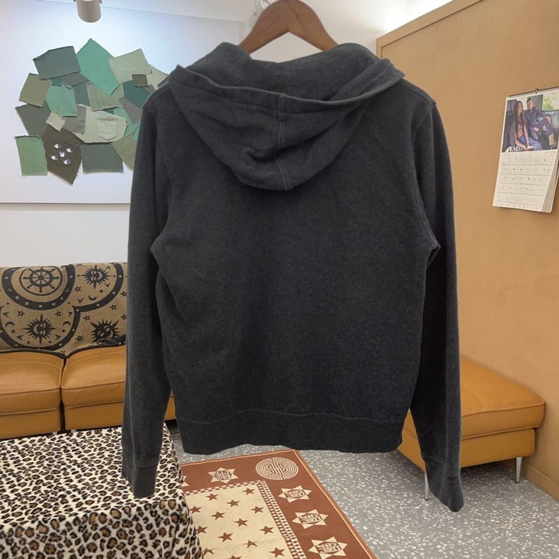 폴로 랄프로렌 빈티지 모던 캐주얼 차콜 기모 후드집업 XL C09204 상품이미지4