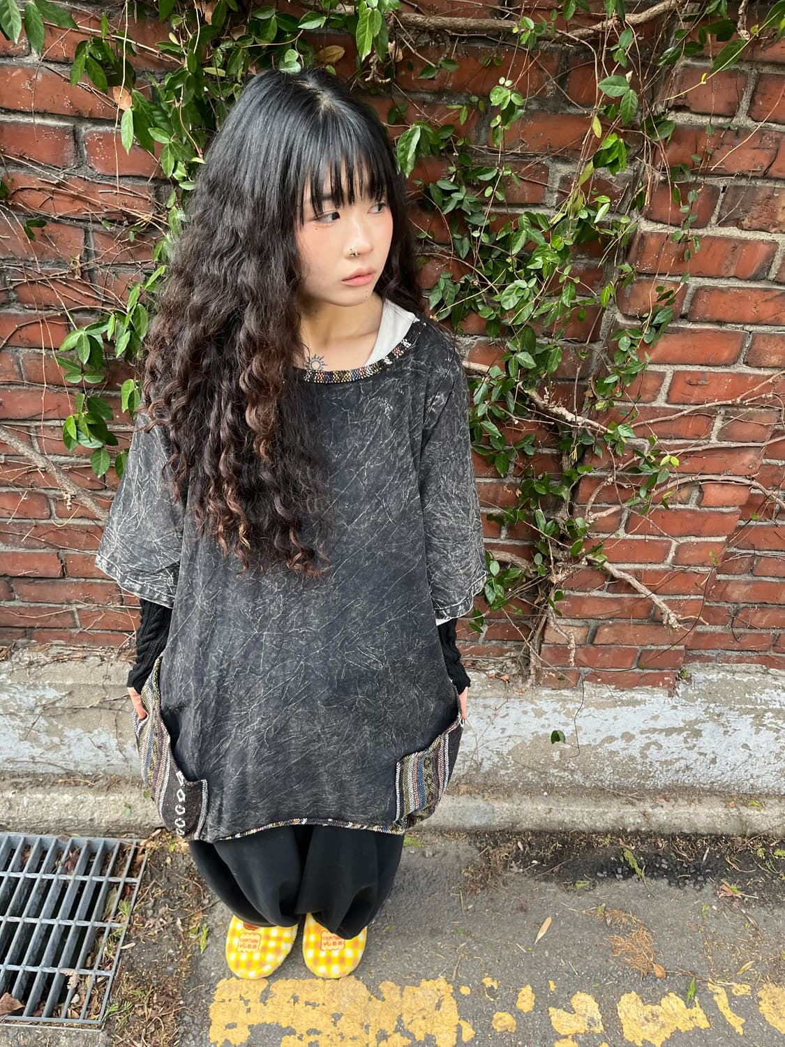 다크 히피 포켓 포인트 미디 원피스 상품이미지1