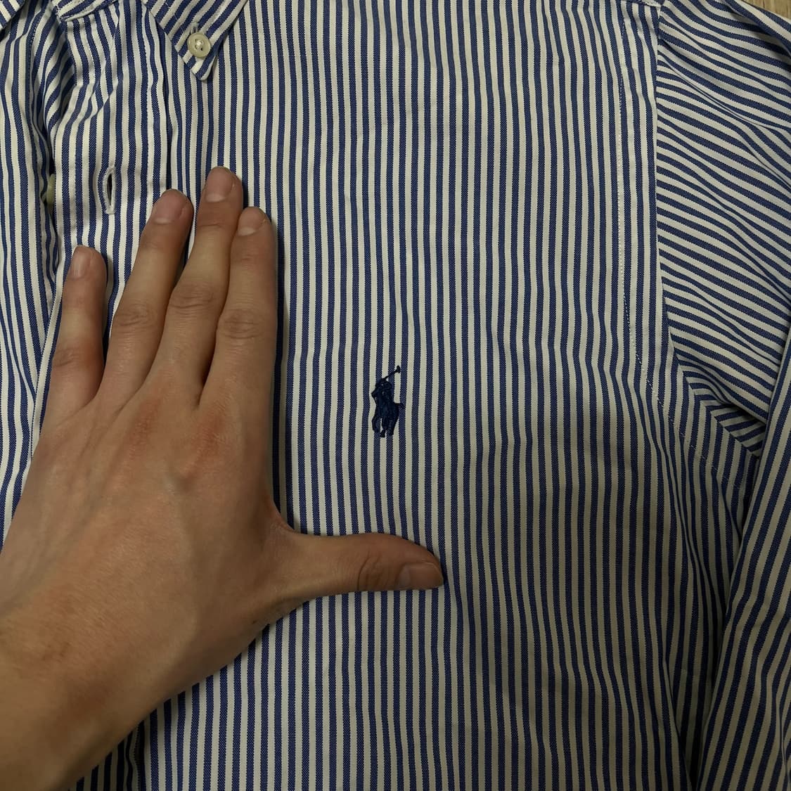 폴로 랄프로렌 남성 버튼다운 스트라이프 셔츠 L/100  상품이미지3