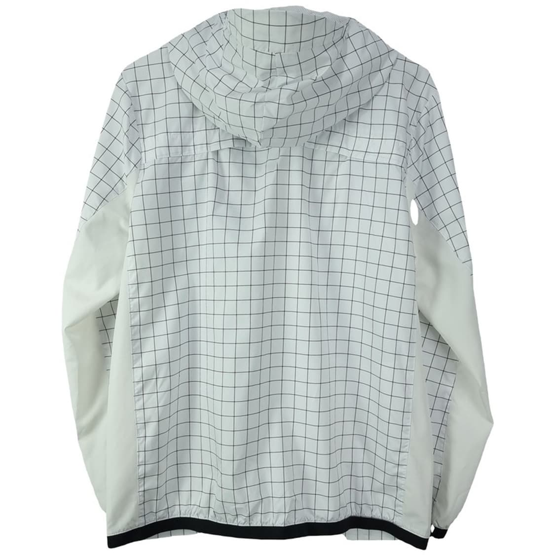 [아디다스] 체크 패턴 후드 바람막이 자켓 화이트 M18488 상품이미지3