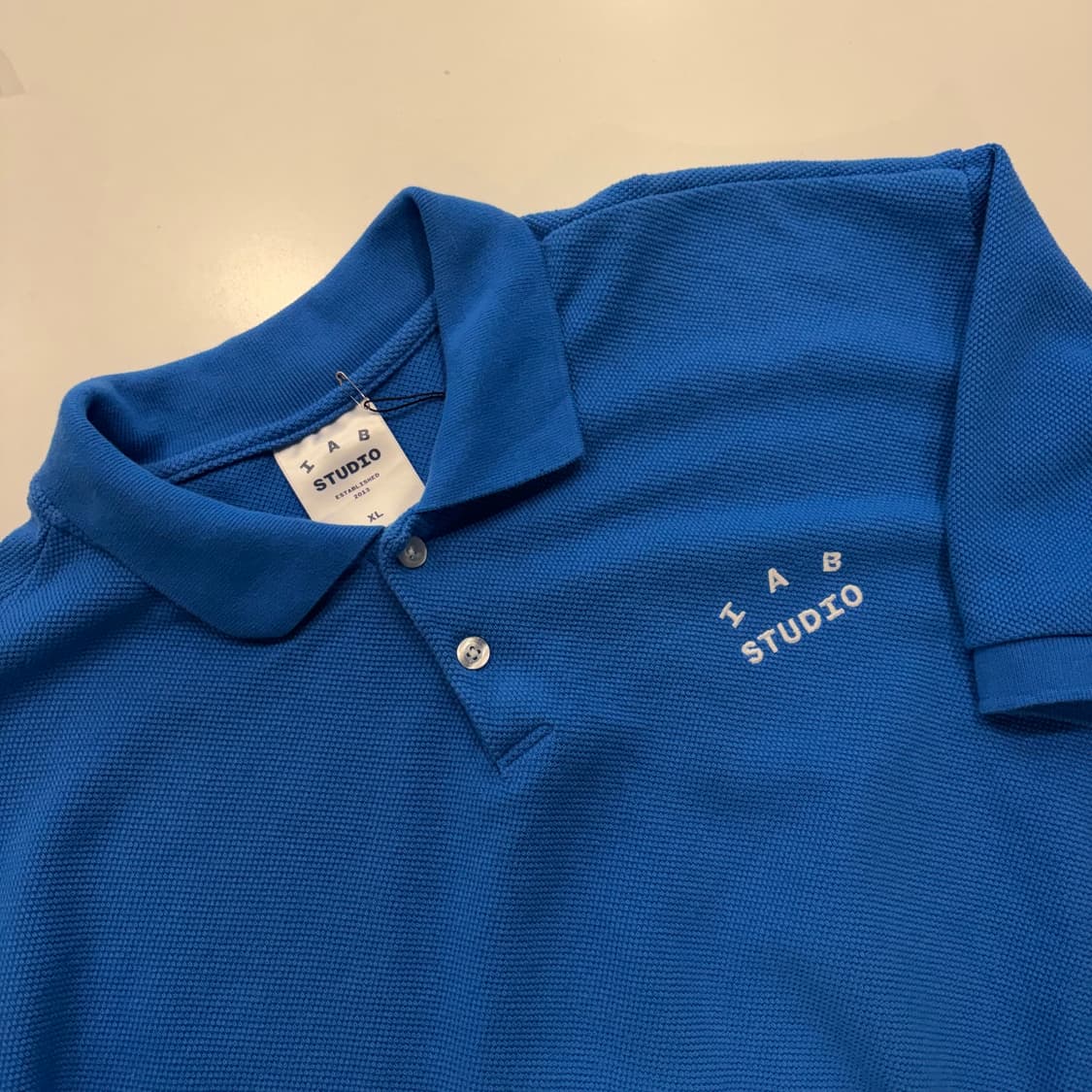 [XL] 아이앱 스튜디오 크롭 피케 셔츠 블루 - 23FW D862 상품이미지3