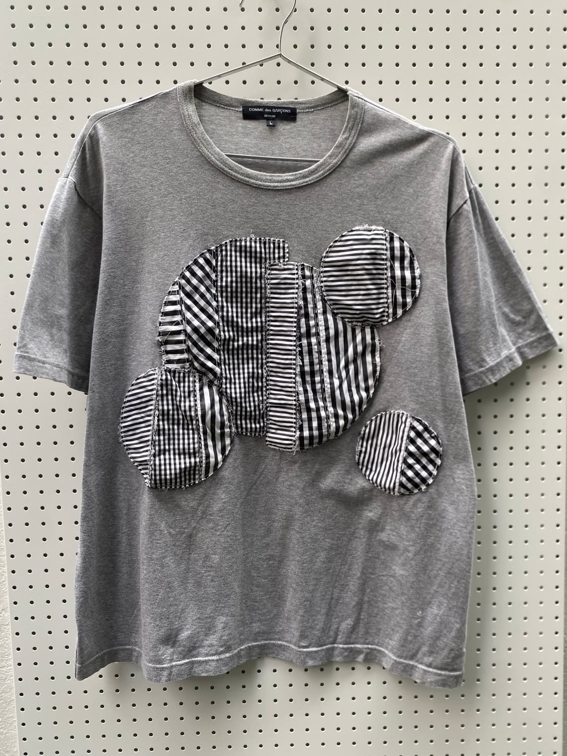 Comme Des Garcons Homme 패치워크 반팔 티셔츠 상품이미지1