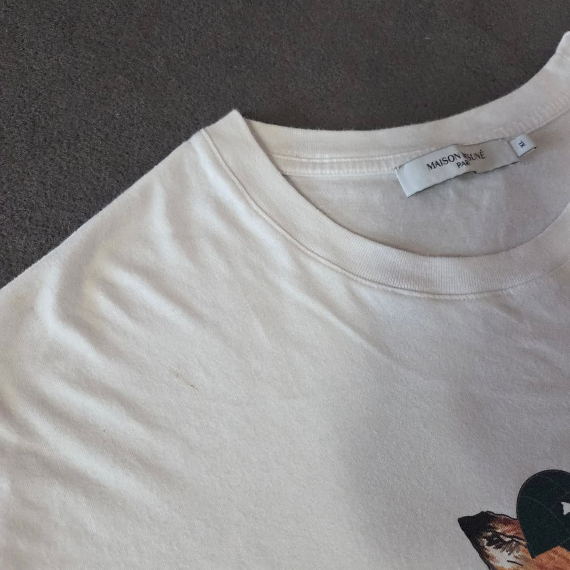 메종키츠네 드레스드 폭스 이지 반팔 티셔츠 XL 상품이미지6