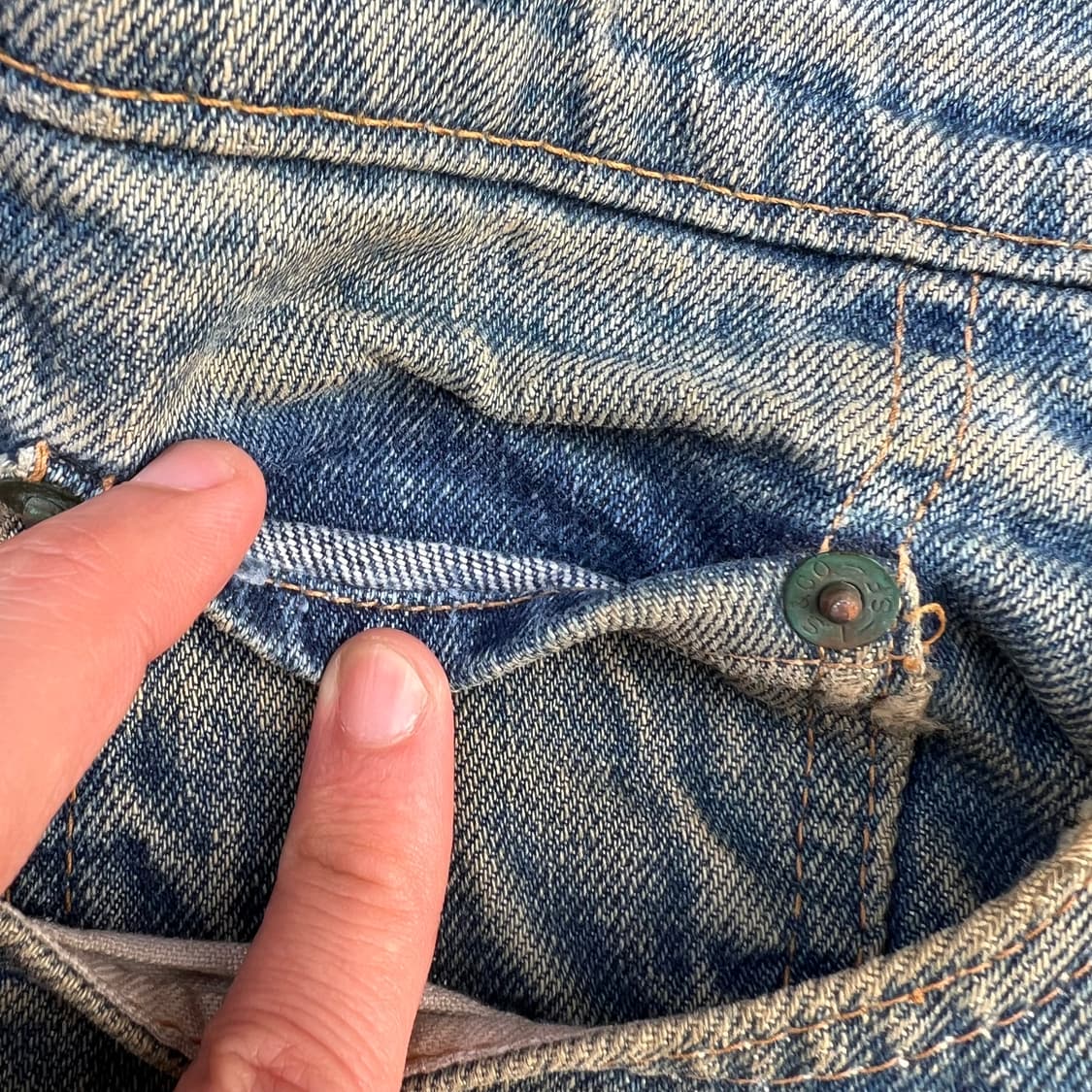 70’s 리바이스 66전기 505 논 셀비지 데님 팬츠 상품이미지3