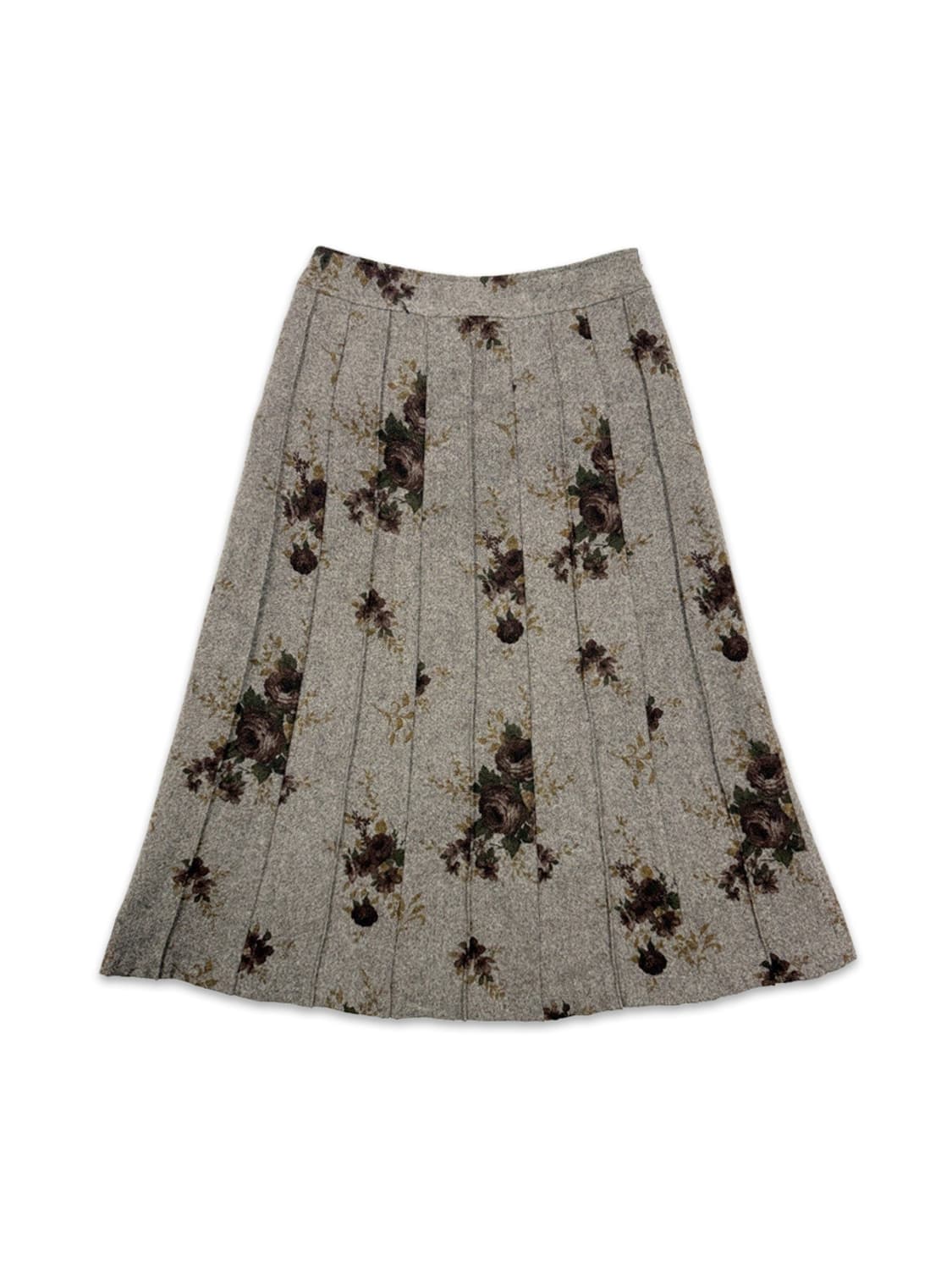 빈티지 베이지 로즈 롱 스커트 상품이미지1